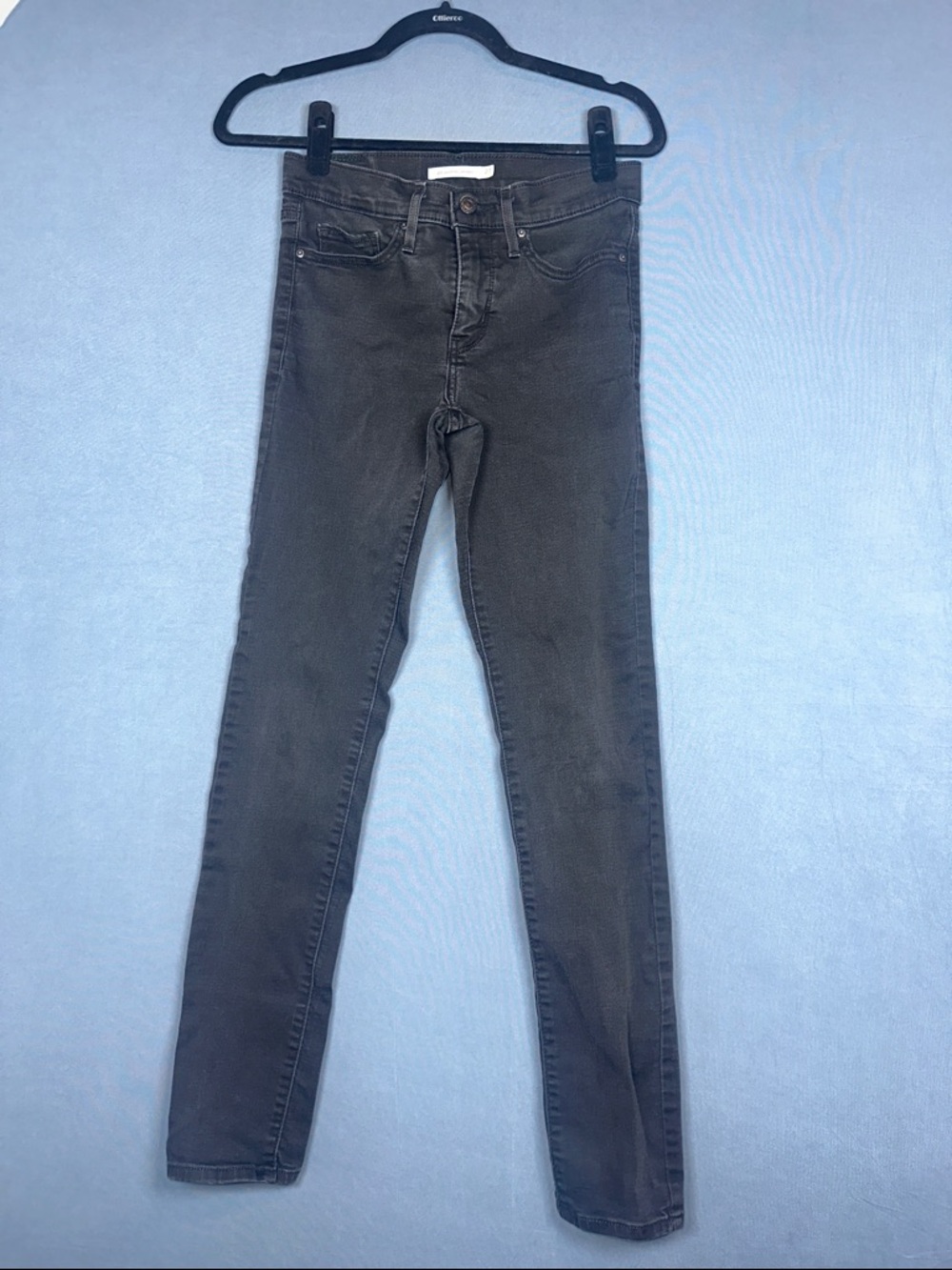 Levis 311 Shaping Skinny Jeans Womens 27 Black Stretch Slimming Denim